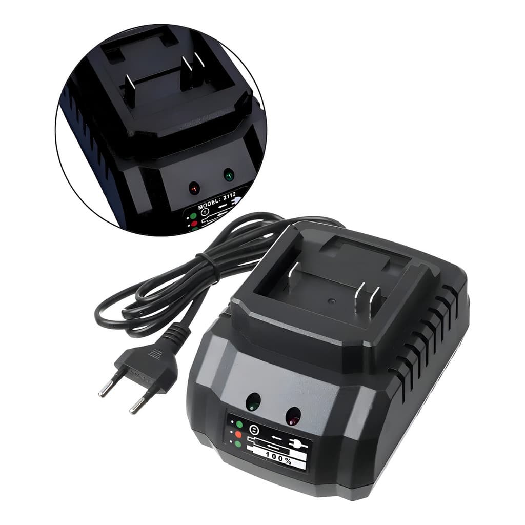 Carregador base 21v Bivolt Para Parafusadeira A Bateria