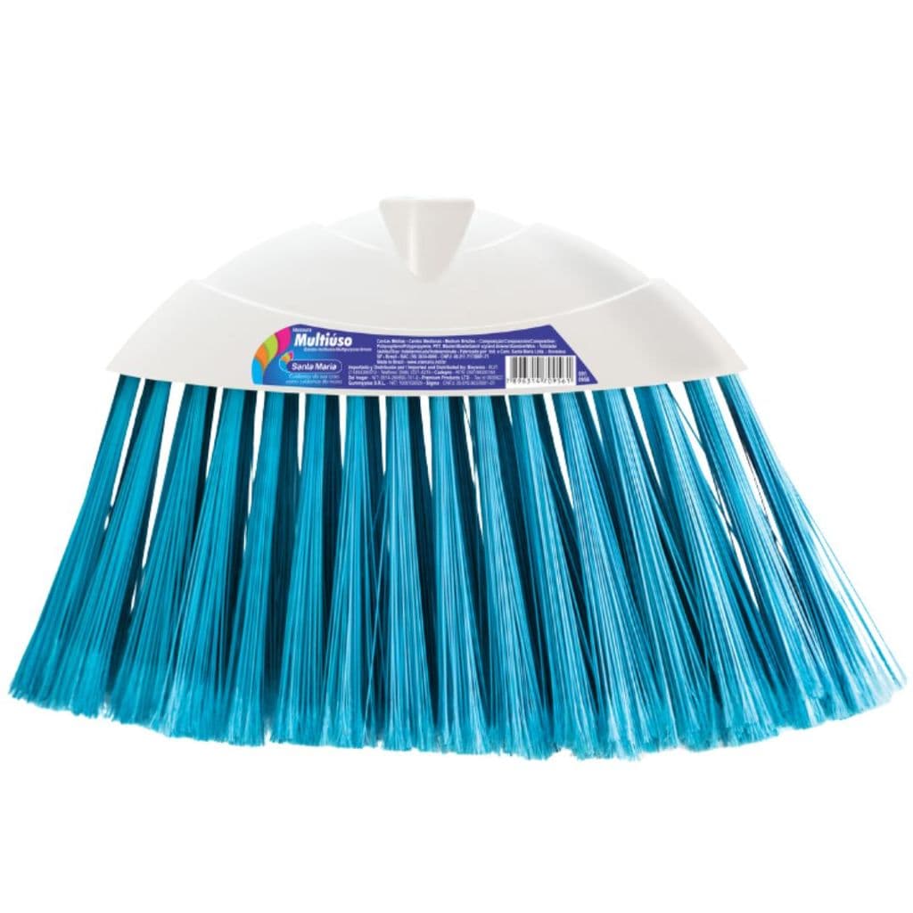 Vassoura Plástica Phenix Cerdas Média Prática Santa Maria