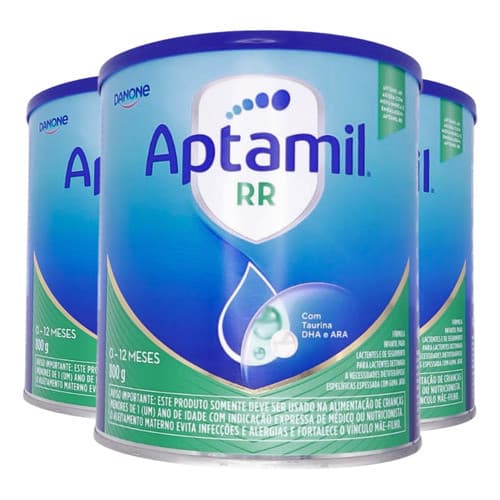 Fórmula Infantil Aptamil Rr 800g Danone Leite Kit 3 Latas
