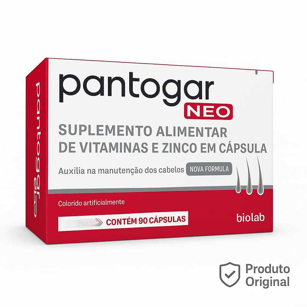 Pantogar Neo 90 Cápsulas – Suplemento Capilar para Crescimento, Força e Brilho