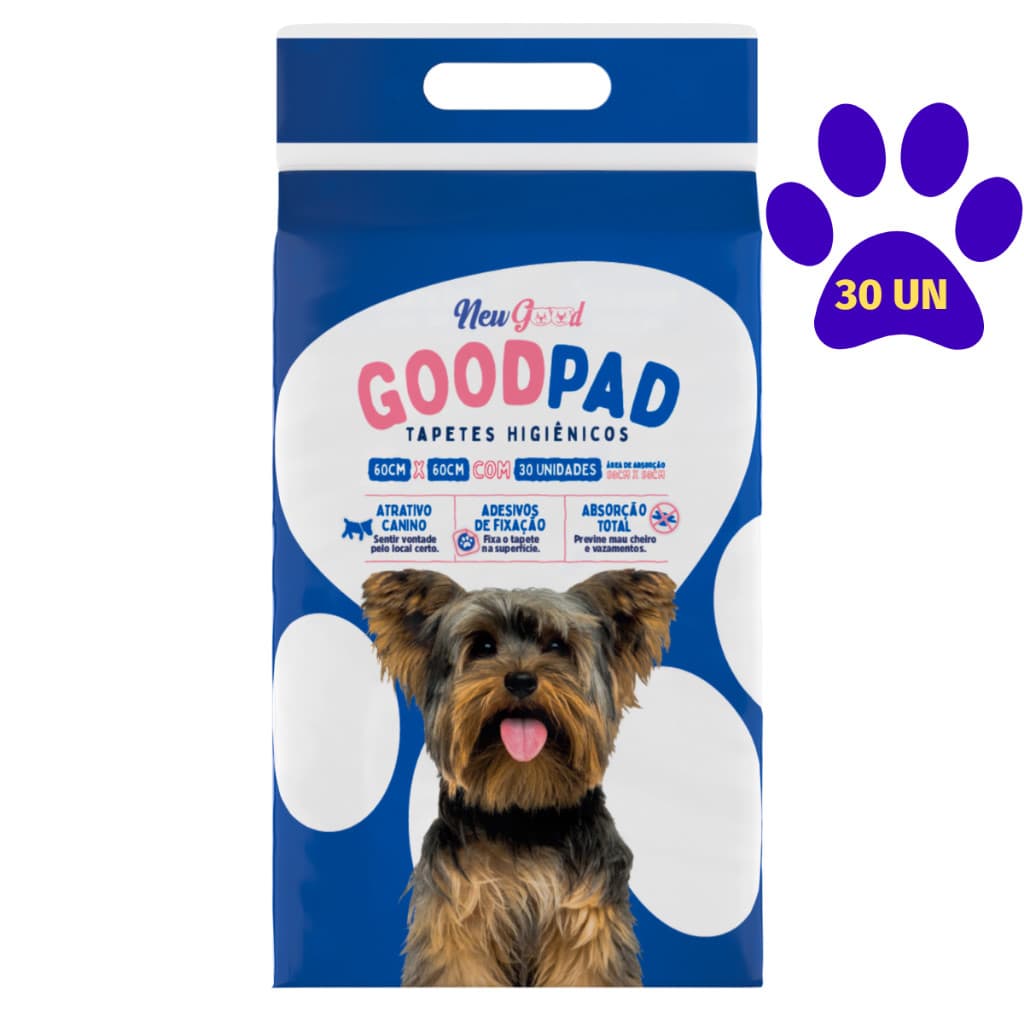 Tapete Higienico Good Pad P/ Cães E Gatos 60x60 cm Com 30 Un