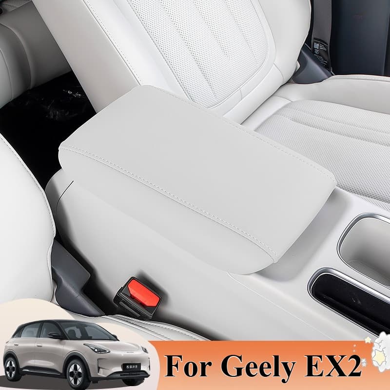 Para Geely EX2/Geome/Xingyuan Center Console Cover-Protetor Deslizante De Couro Caixa De Apoio De Braço ​