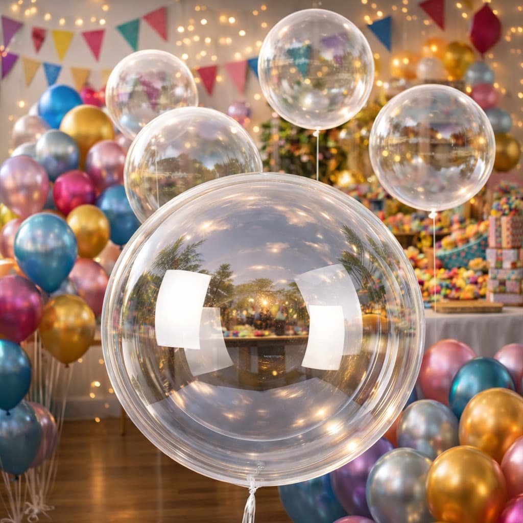 Balão Bubble 24 Polegadas Cristal 60 Cm Festas Decoração Cristal Bolha Decoração Festa Aniversário Luxo