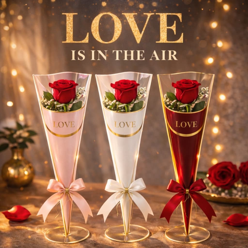 Manga Cone Love 12,5x4x44cm – Ideal para Presentear 30 Unidades