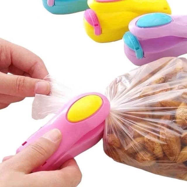 Mini Seladora Clipe Mini Selador De Plástico Lacrar Embalagens ENVIO IMEDIATO