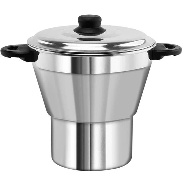 Cuscuzeira Antiaderente Alumínio Panela De Vapor 15cm