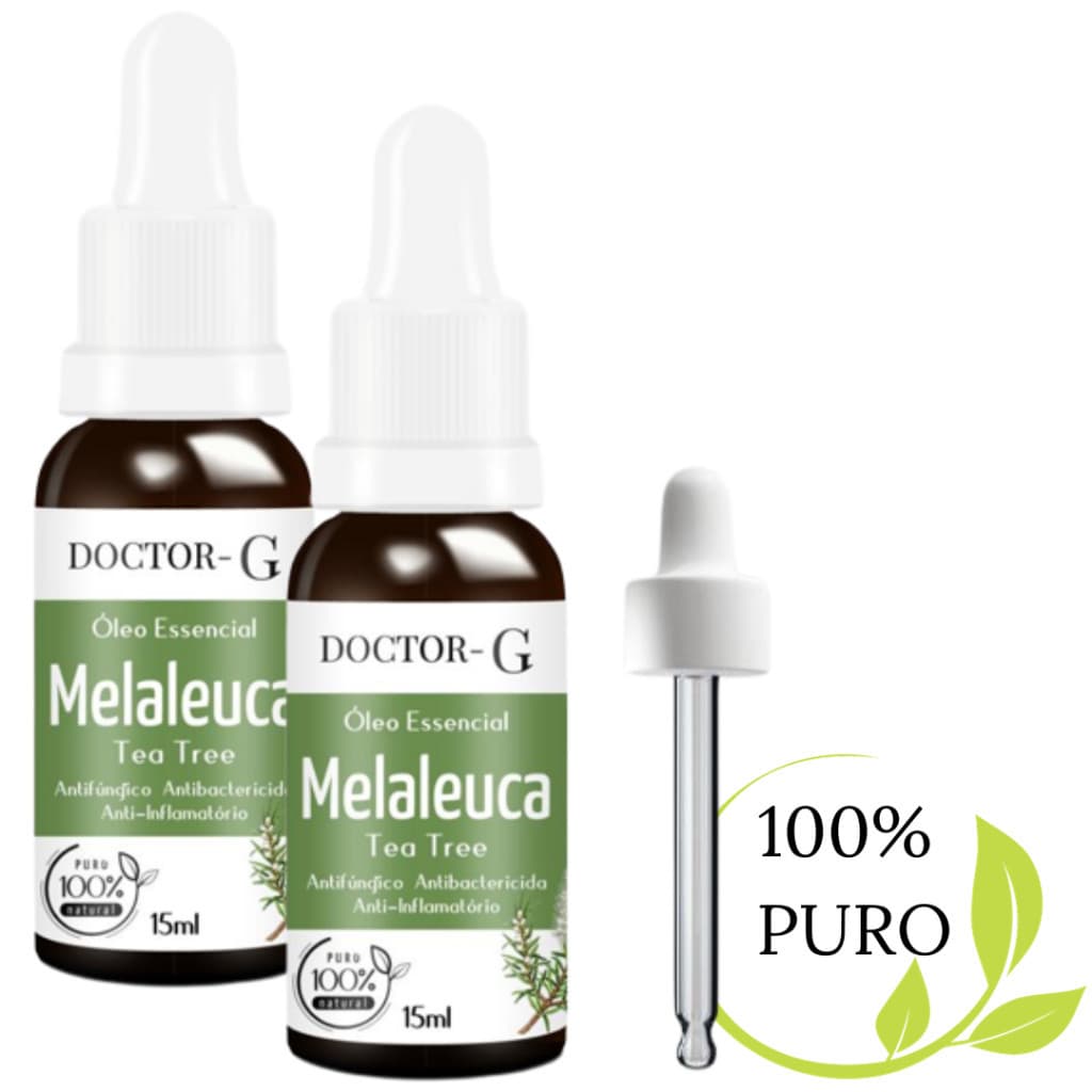 KIT 2 Unidades de  Óleo Essencial De Melaleuca 100% Puro (tea Tree) 15ml Doctor- G