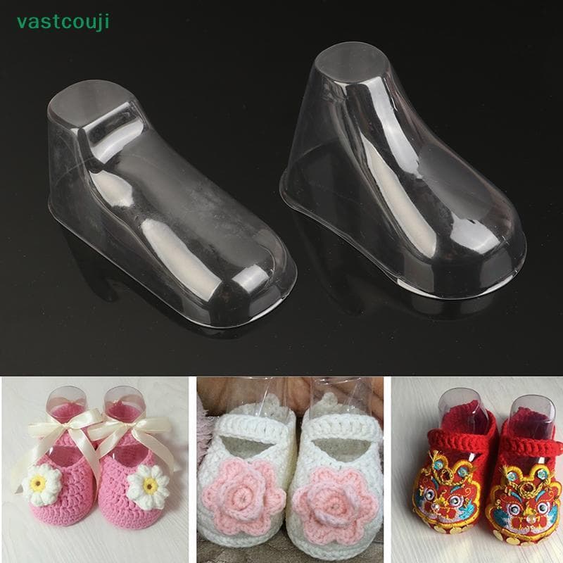 Vastcouji 10 Pçs Claro PVC Criança Botas Vitrine Suporte Quadro Pés Molde De Sapato De Plástico Maca Bebê Sos Expositor 