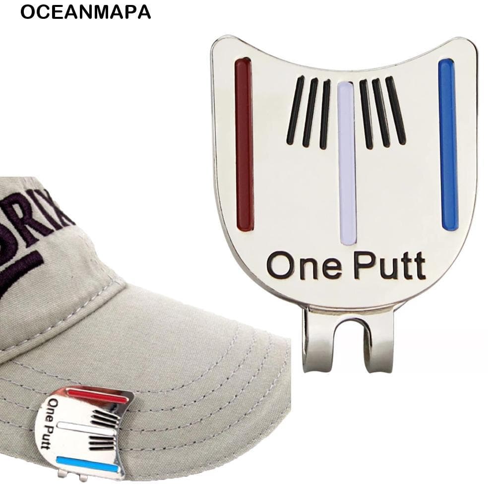 Oceanmap Golf Putting Alignment One Putt Cap Clip Training Aids Ferramenta De Mira