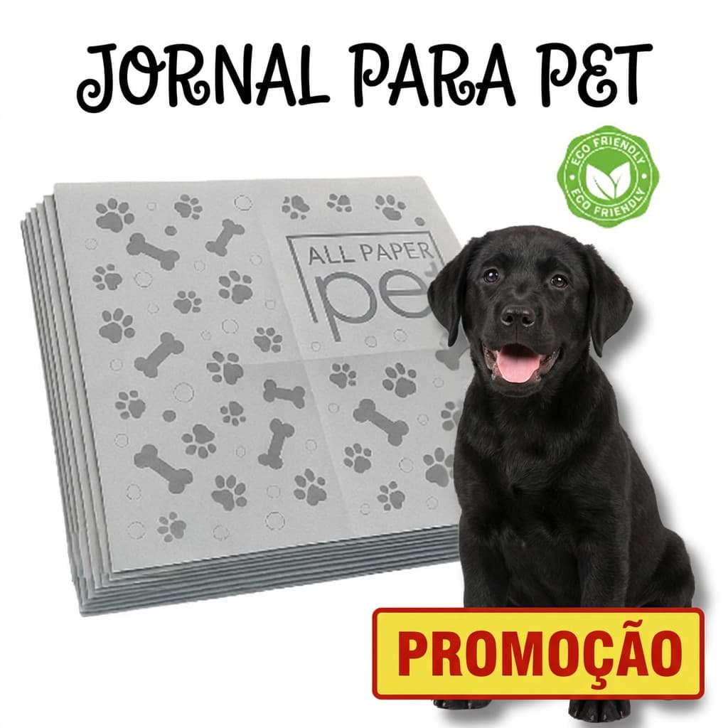Kit Jornal para Pet 62x58 cm 50/100/150/200 Folhas Biodegradável