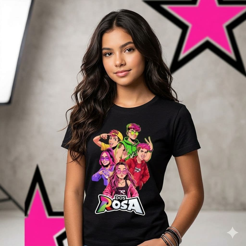 CAMISETA EMILY VICK OS ROSAS INFANTIL E ADULTO