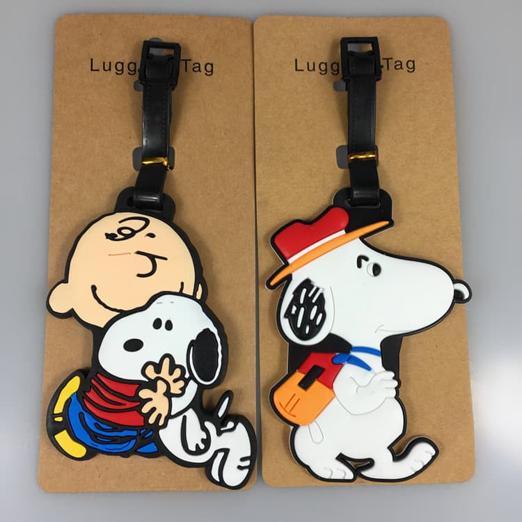 Etiqueta de bagagem Jingle Cat Snoopy Tigger Pooh Crayon Shin-Chan WX25