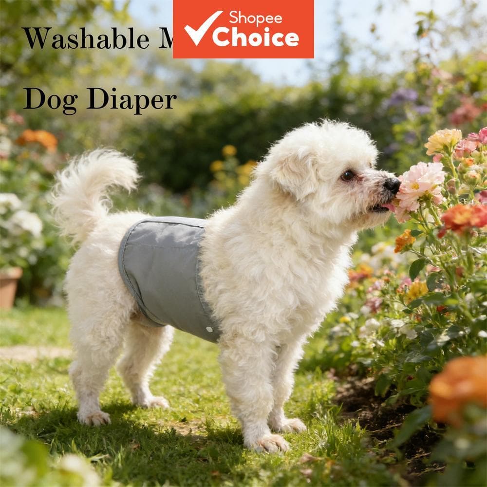 Faixa De Barriga Sanitária De Velcro Ajustável Para Fralda Masculina Lavável Reutilizável