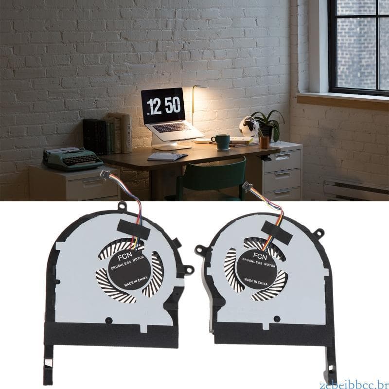 zebeibbcbr 2 Pcs Laptop CPU GPU Ventiladores Radaitor Para FX504 TUF FX504G FX504GE
