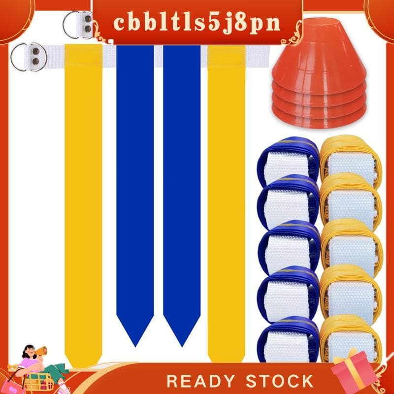 cbbltls5j8pn Conjunto Completo De Treinamento Interno E Externo Kit De Cintos De Futebol Com Bandeira De 10 Jogadores Ba