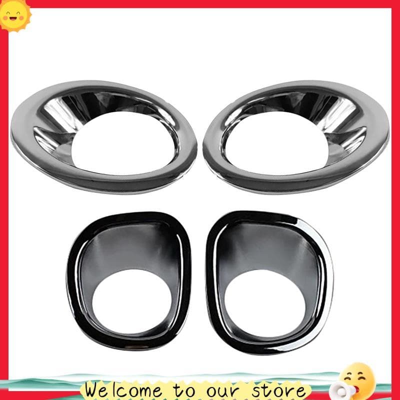 Nobleflyingsassoon1-ABS Dianteiro E Traseiro Luz De Nevoeiro Capa Da Lâmpada Guarnição Moldagem Enfeite Protetor De Mold