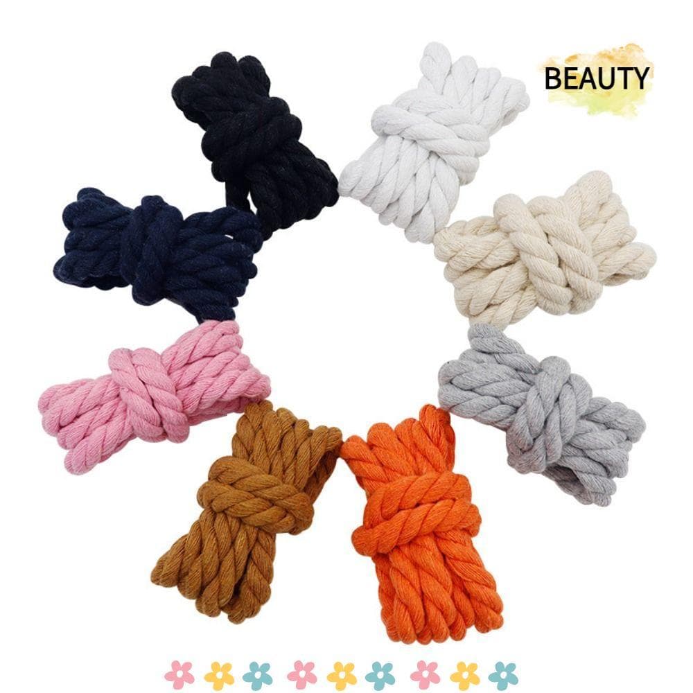 BEAU 2 Peças De Cadarços De Cor Sólida , Corda Grossa Redondos De Alta Qualidade Ousados De Algodão De Poliéster De 10 C