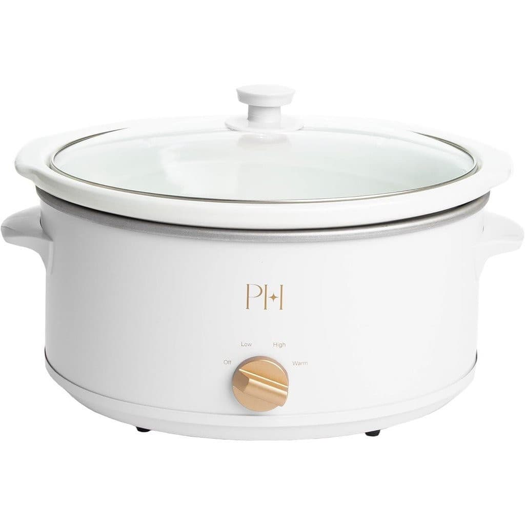 Cozedor Lento Manual de 6 Quartos Paris Hilton, Possui Três Configurações (Baixa, Alta, Quente), Inserto de Cerâmica Nat