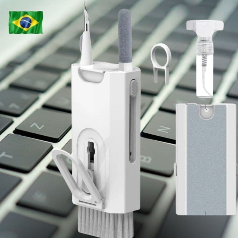 Escova de Limpeza 8 em 1 Multiuso Para  Monitor Teclado Notebook Celular Fones De Ouvido