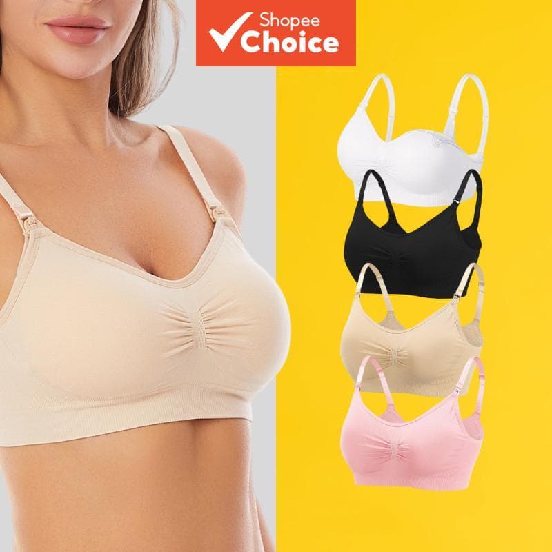  4 Sutiãs de Amamentação com Almofadas Removíveis para uma Experiência Mais Confortável