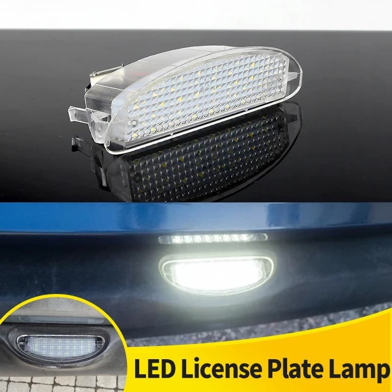 Lâmpada LED Para Placa De Licença , Renault Clio II MK2 1998-05 Twingo I MK1 93-07 , Sem Erro , Plug & Play , Luz Da Ide