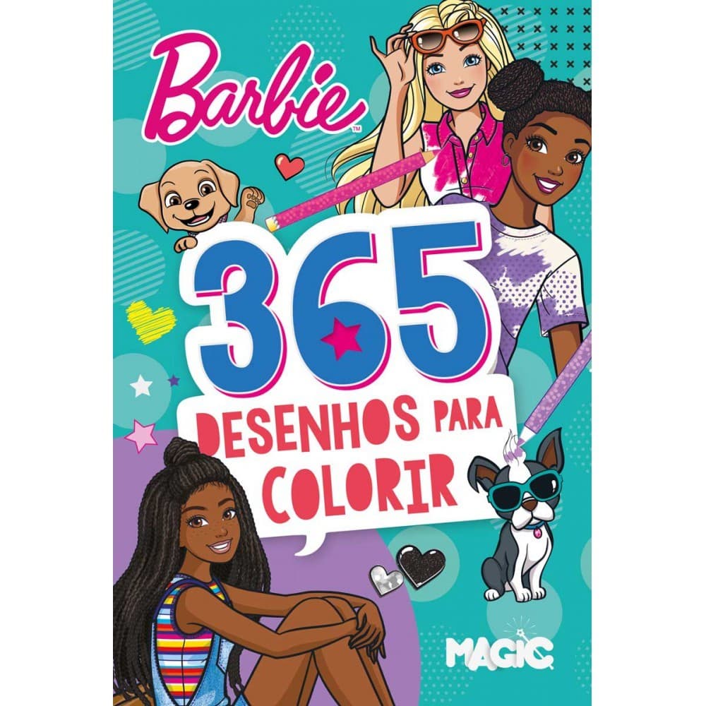 Livro Barbie - 365 Desenhos Para Colorir