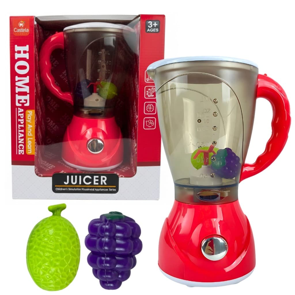 Liquidificador Brinquedo Interativo Som Luz Helice Gira Acessórios Castela