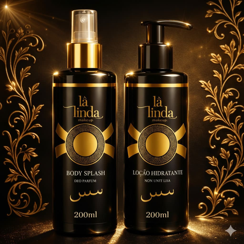 Kit Árabe Luxo Tá Linda Body Splash + Loção Hidratante 200ml