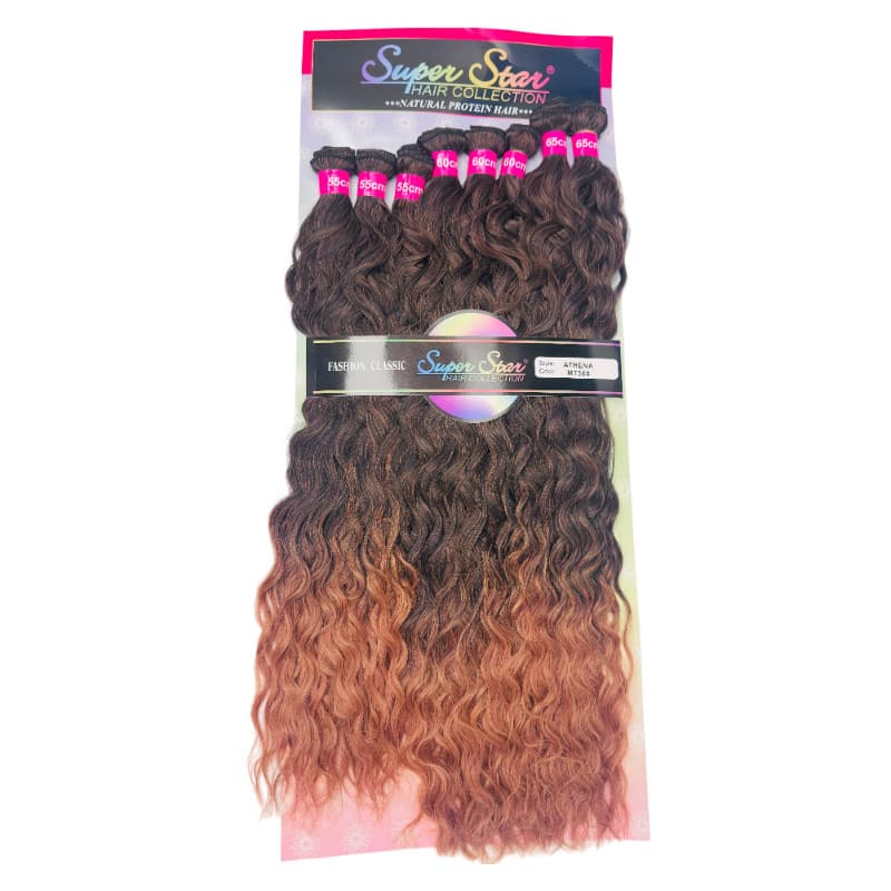Cabelo Cacheado Estilo Sereia - Cabelo Orgânico Premium - MT CHEIO