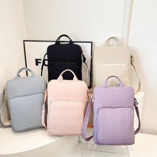 Bolsa para computador Tablet, bolsa simples de pano de Nylon, bolsa de ombro feminina de grande capacidade, bolsa mensag