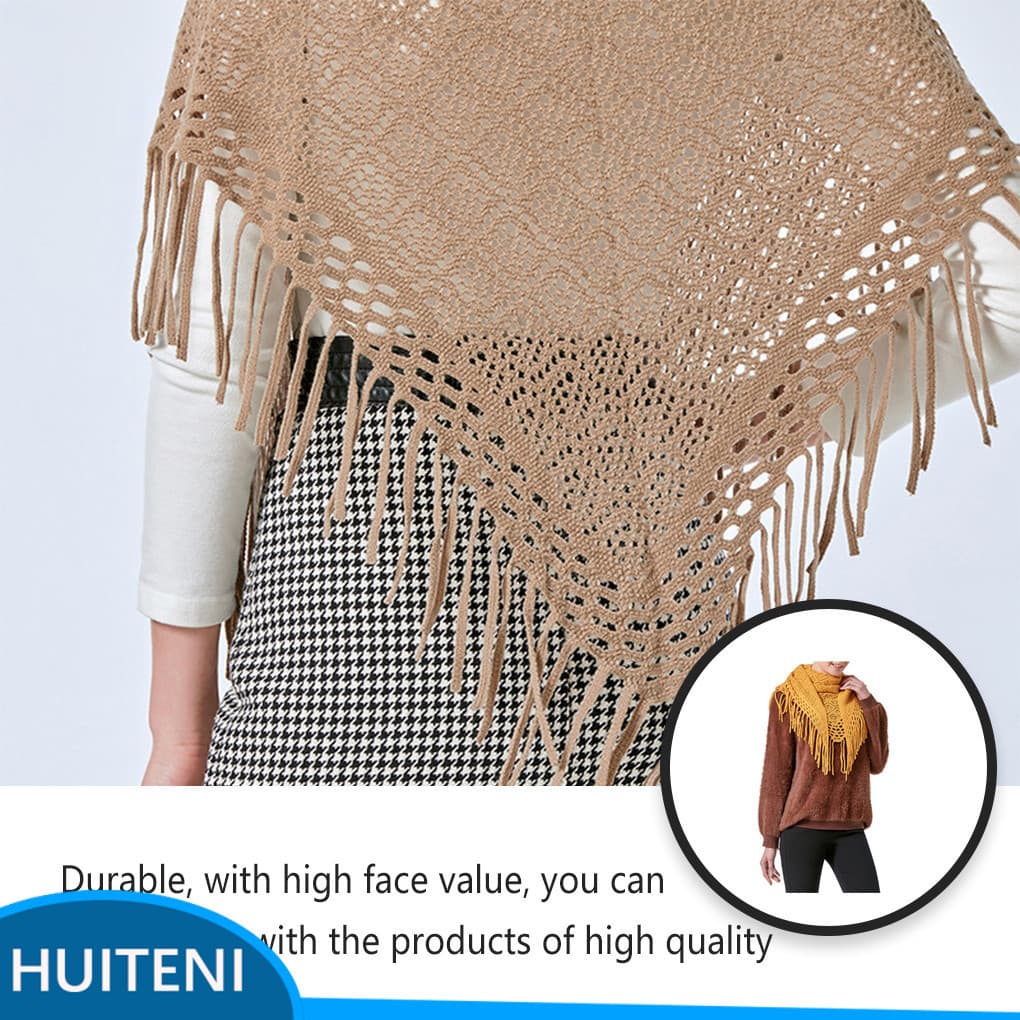 Cachecol Feminino Borla Outono Inverno Triangular Quente Xale Capa Térmica DIY Roupas Outerwear Vestir Decoração Envoltó