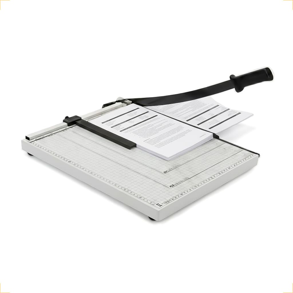Cortador Guilhotina Papel Facão A3 Manual 10 Folhas com Trava e Guia