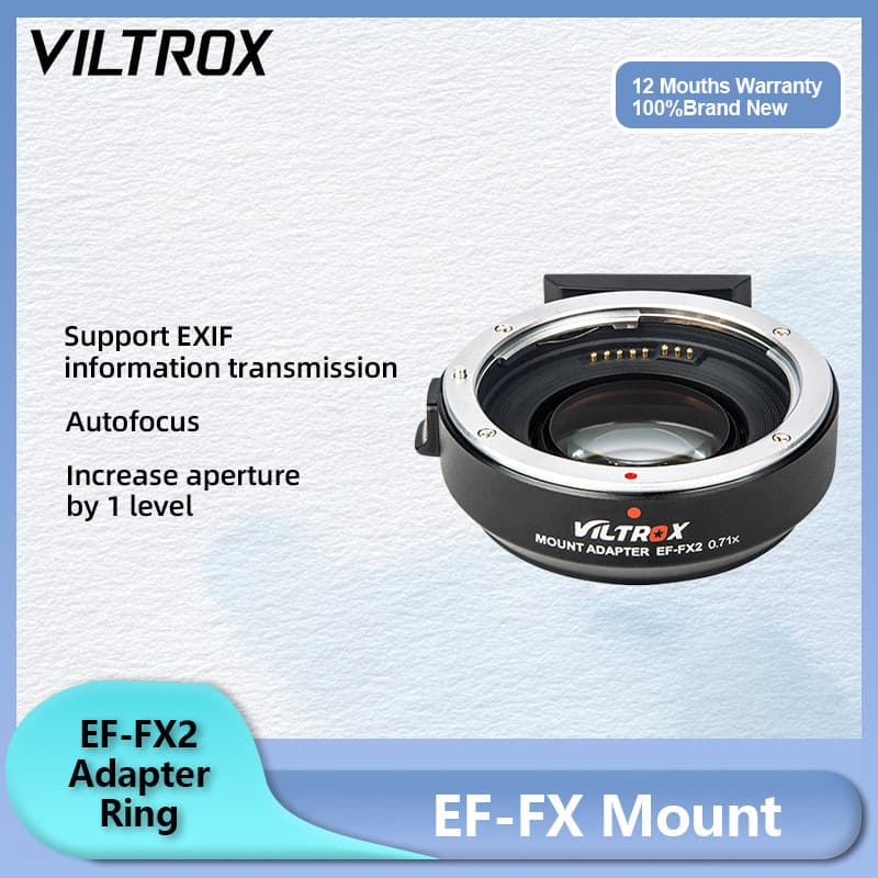 Viltrox EF-FX2 Foco Automático 0.71x Redutor Focal Anel Adaptador De Reforço Lente Canon Para Fujifilm X Mount X-T4 PRO2
