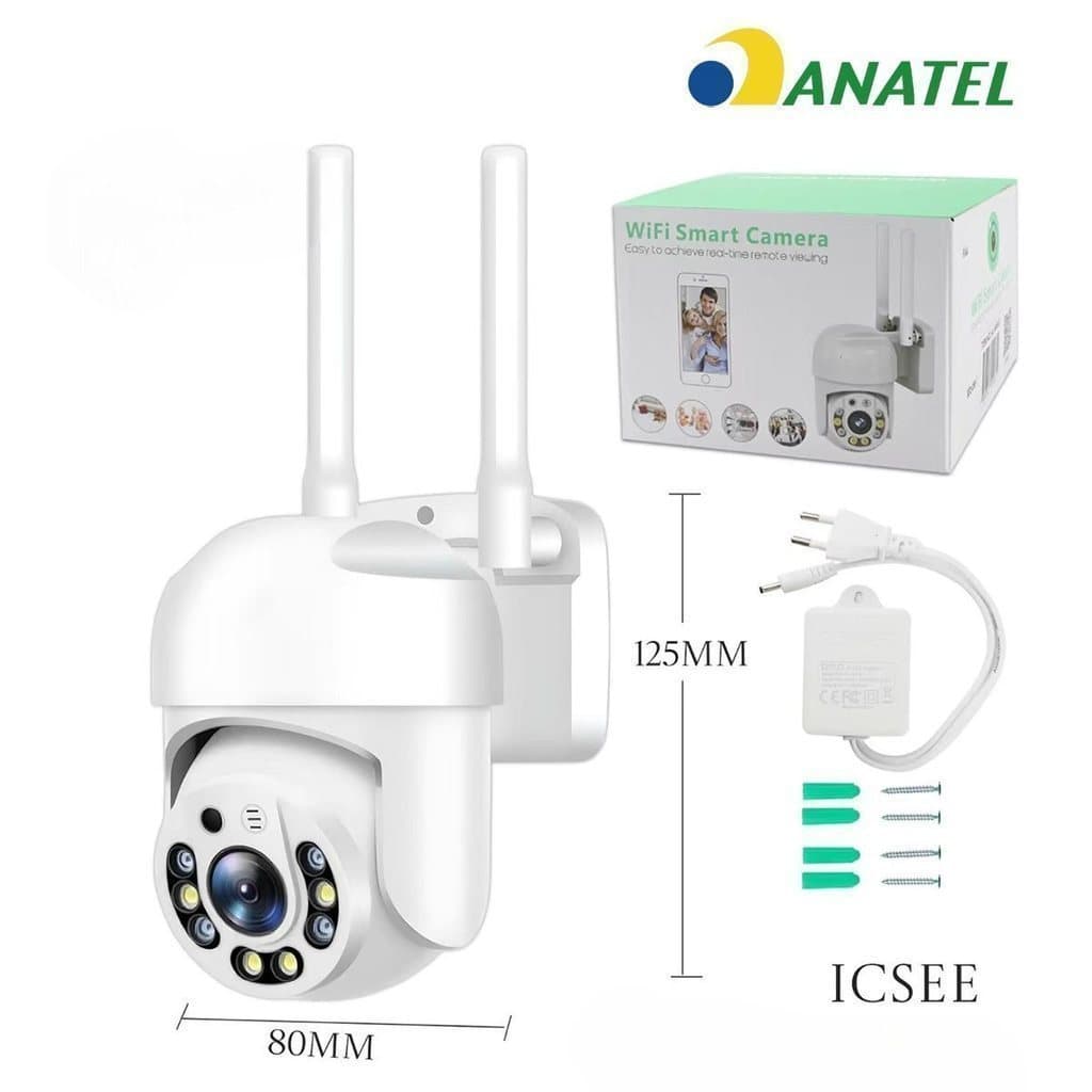 Câmera de Segurança Wi-Fi 2.4G Inteligente ICSEE com Visão Noturna HD ming