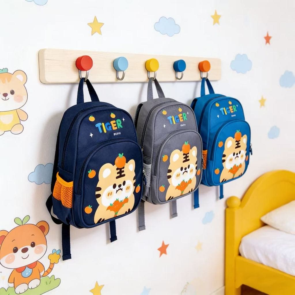 Mochila infantil,Mochila para meninos com estampa de tigre fofa - Mochila para jardim de infância para meninos e meninas