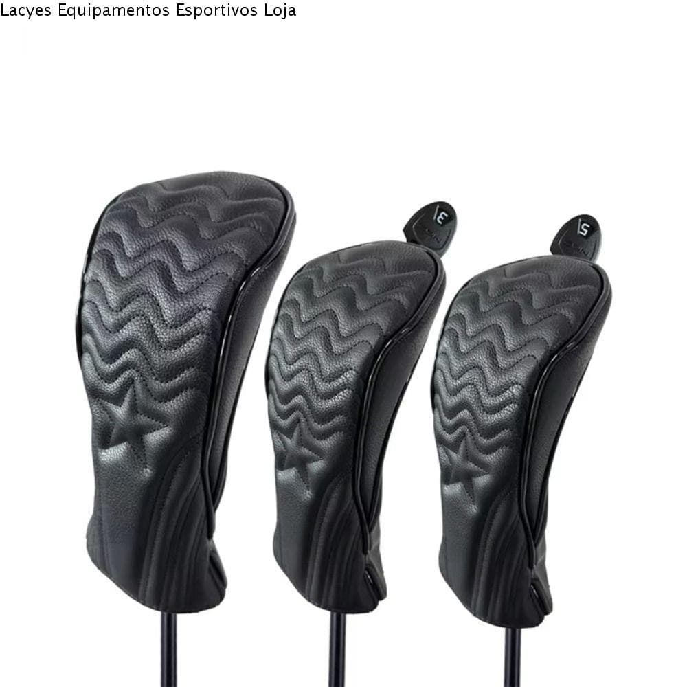 Capa De Golfe LACYES , Cabeça De Couro PU Para Taco , Protetor Híbrido De 2 Cores À Prova D'água Clube