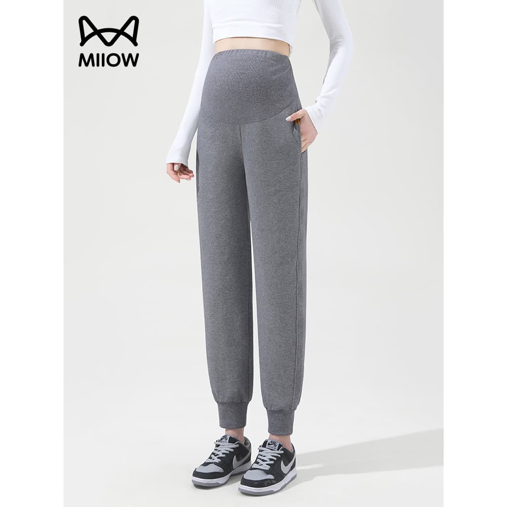 [Liberação] Gato Pessoas Mulheres Grávidas Calças Primavera Outono Estilo Desgaste Exterior 2024 Novo Estilo Casual Pé E