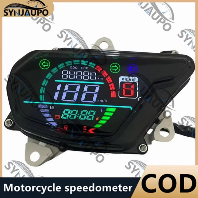 Para Honda POP110i POP110 2015-2024 Motocicleta Velocímetro Tacômetro LED Medidor Digital Montagem