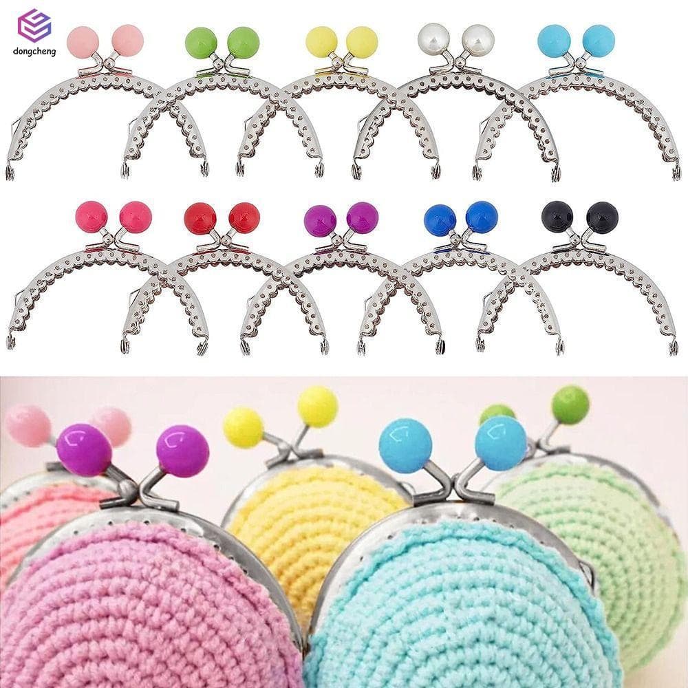 Moldura De Fecho De Bolsa De Metal Em Cor Doce-Hardware De Mini Para Fazer Bolsas DIY