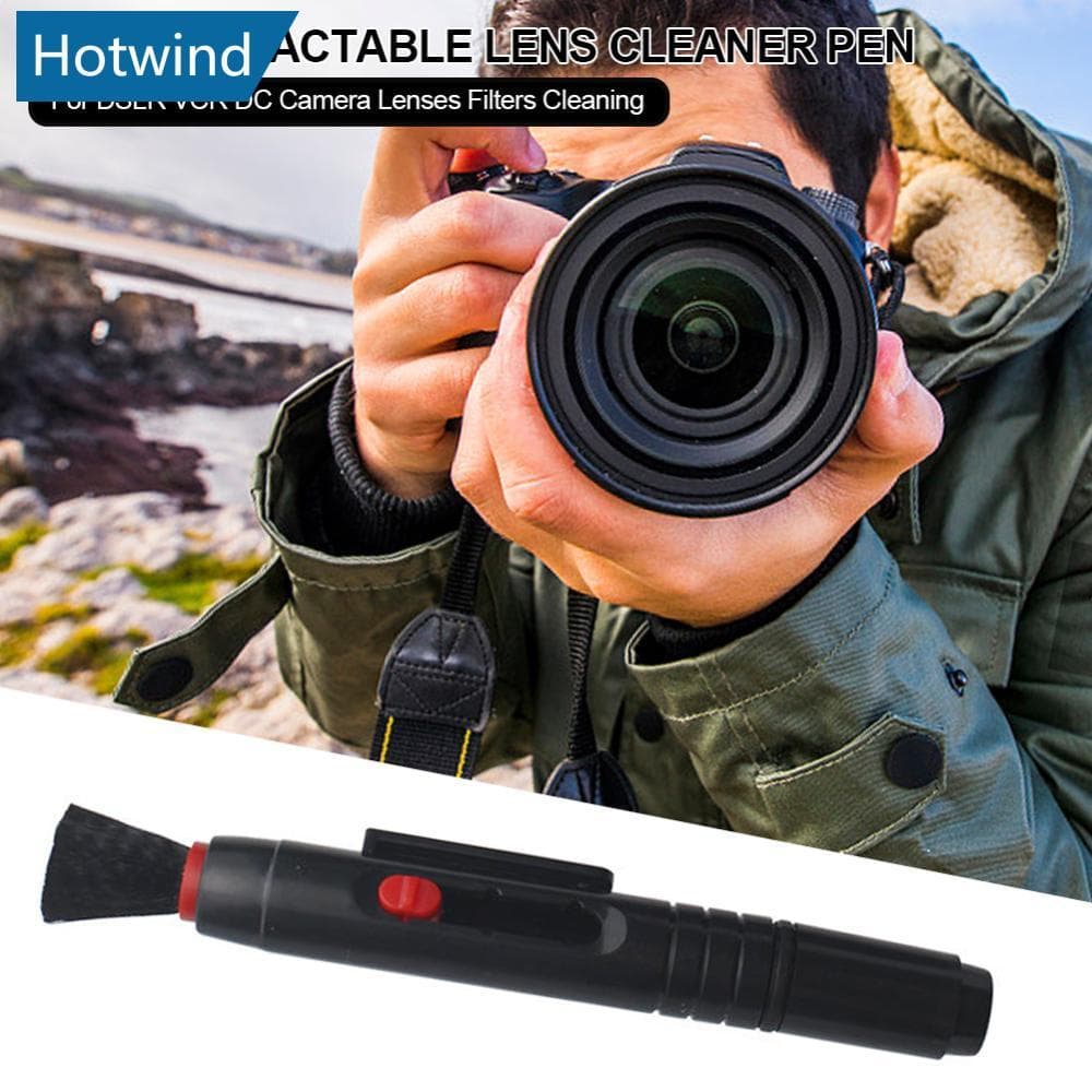 HW 3 Em 1 Caneta De Limpeza De Lentes Retráteis Escova Poeira Para DSLR VCR DC De Câmera Filtros G4I9