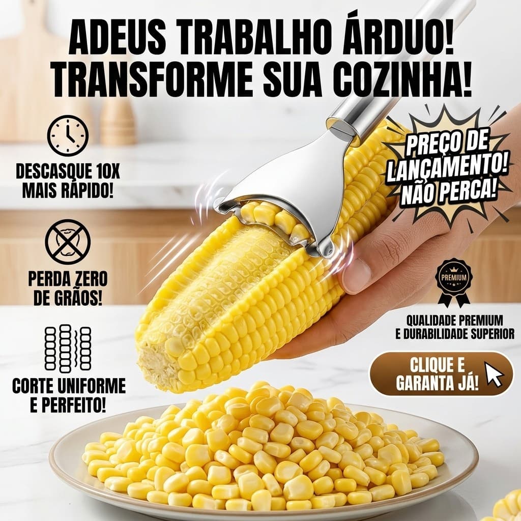 Cortador De Milho Verde Profissional Em Aço Inóx Lançamento
