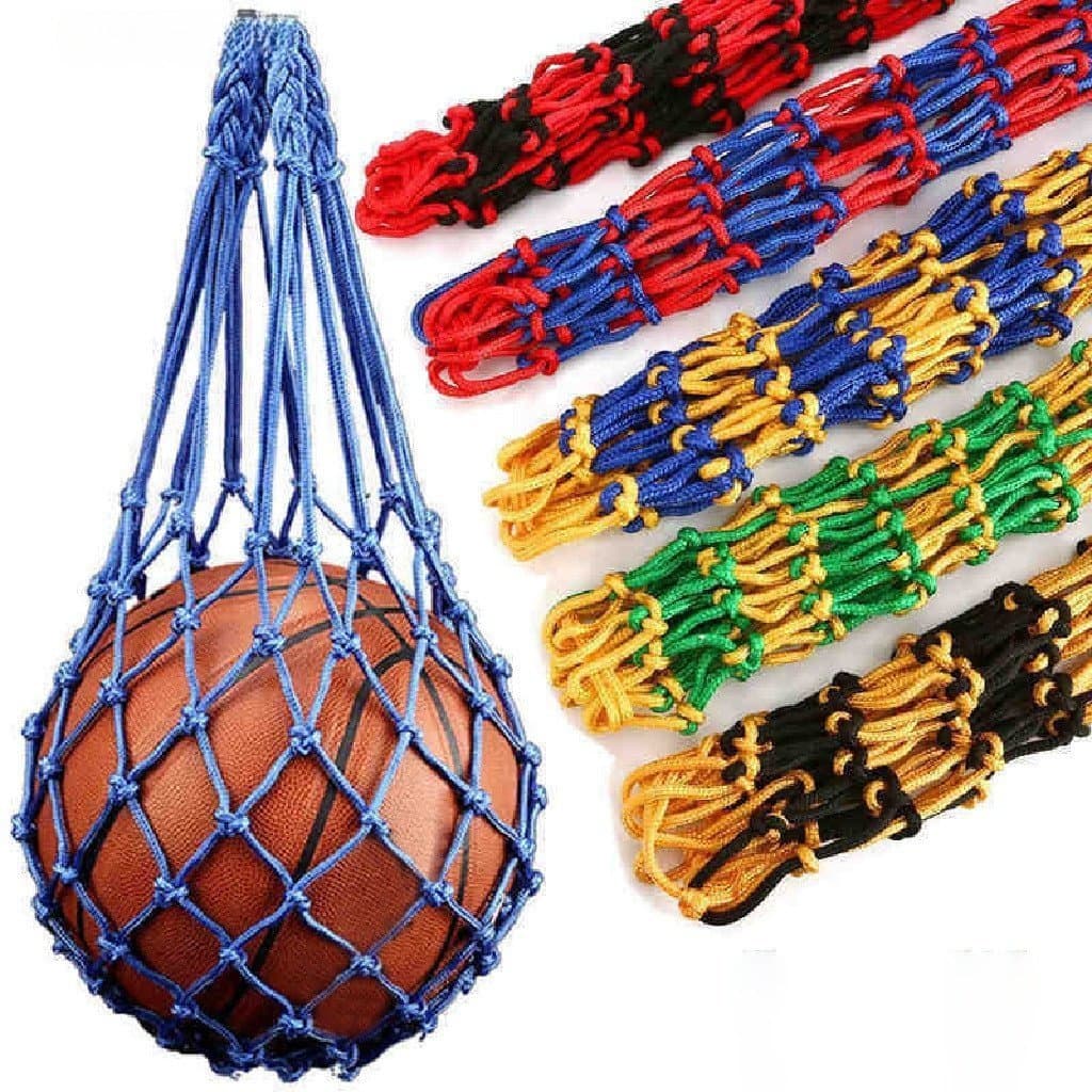 Bolsa de rede de nylon simples e portátil para guardar bolas de futebol [Novo Produto]