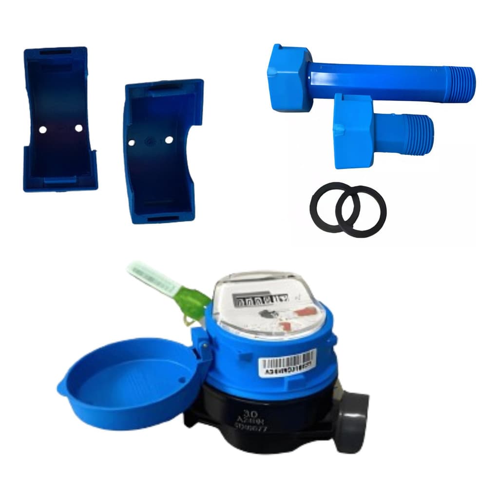 Relógio Agua Hidrômetro Cavalete Medidor Tubo Curto Longo