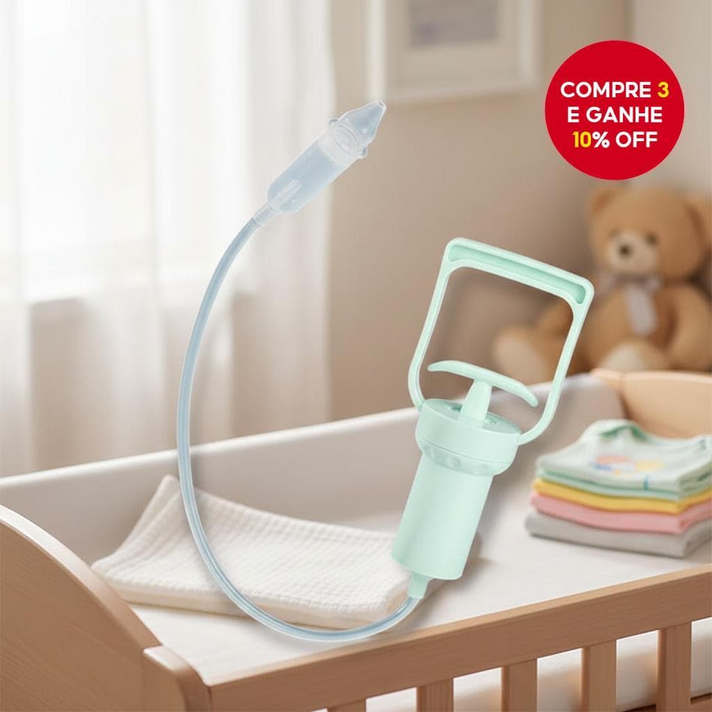  Aspirador Nasal de Mão com Potente Sucção para o Nariz