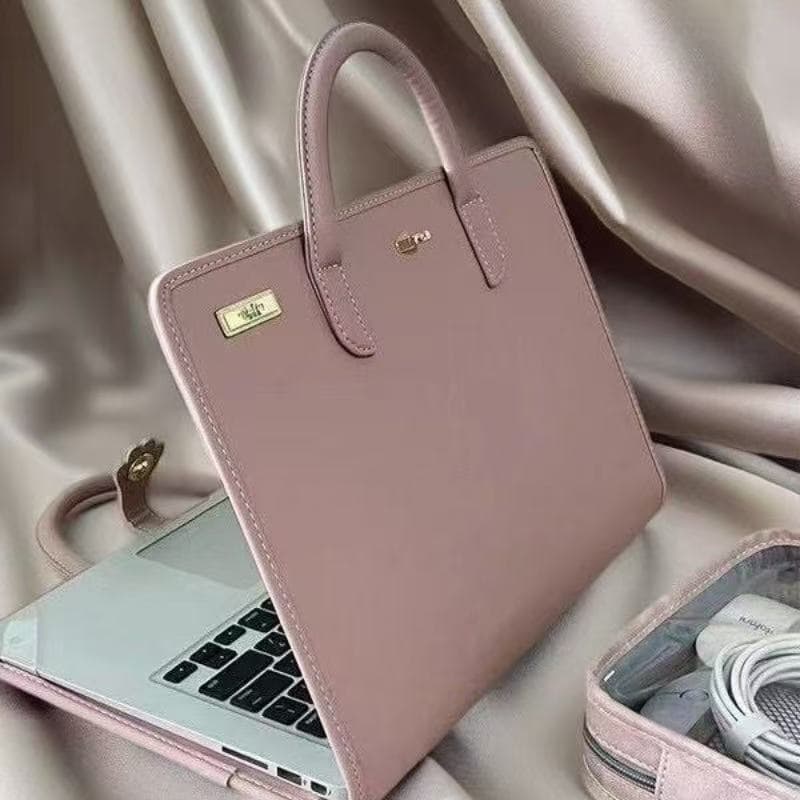 Bolsa para computador e capa protetora para computador bolsa para Laptop estilo menina rosa