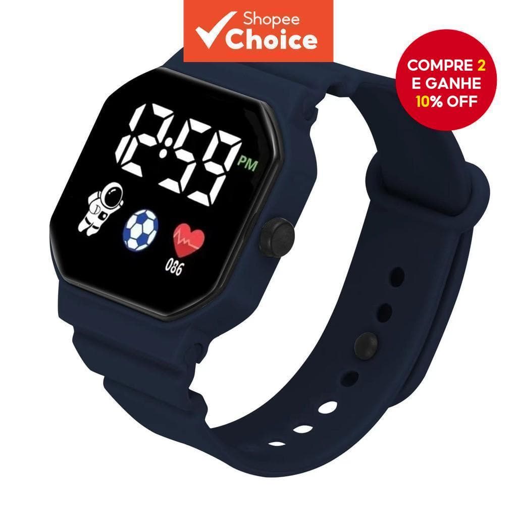 Relógio Eletrônico LED De Astronauta Moderno Para Crianças E Estudantes Com Recurso De Luz Noturna Mais Vendido