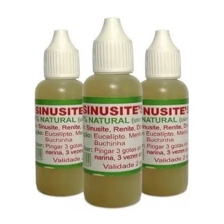 Kit 3 Uni de Gota de Solução Nasal 20ml - Uso Nasal - 100% natural - Alivio Rápido.