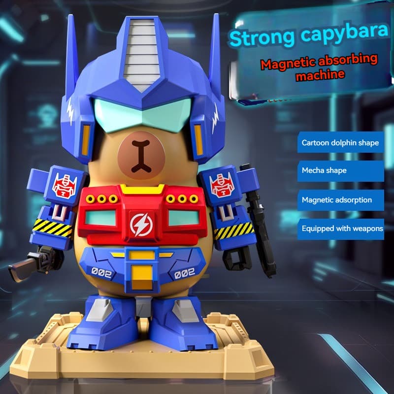 Novo Modelo De Montagem De Capivara Brinquedo Articulações Móveis Decorações Magnéticas Para Anões Robô Mecha Kits Model