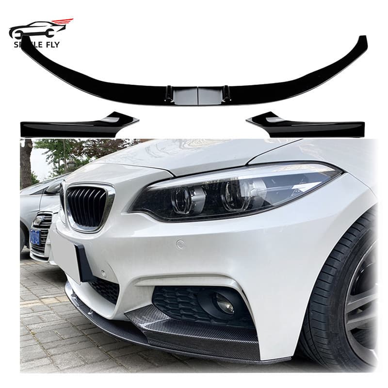 Preto Brilhante De Fibra Carbono Olhar Para BMW Série 2 F22 F23 M Esporte 2014 A 2021 Amortecedor Dianteiro Do Carro Spo