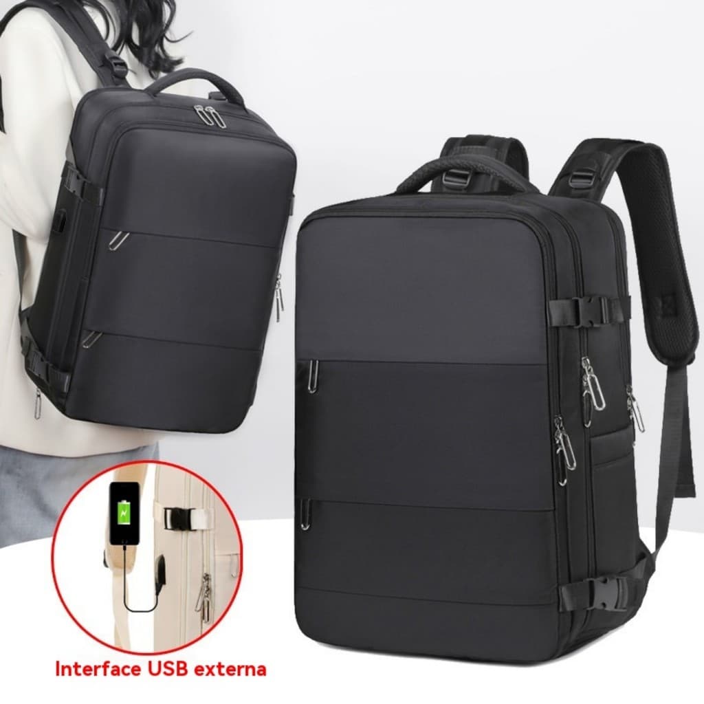 Mochila Viagem Executiva Grande Notebook com ou sem Compartimento para Sapatos yobel